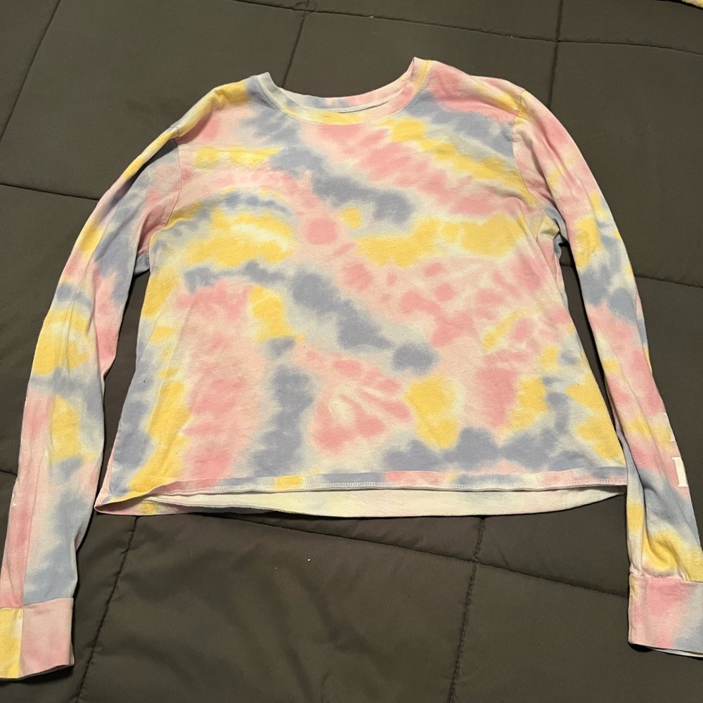 Long sleeve tie-dye Hollister t-shirt